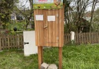 Automat, SB-Hofladen oder Verkaufsstand von Freilandeier aus Pfofeld