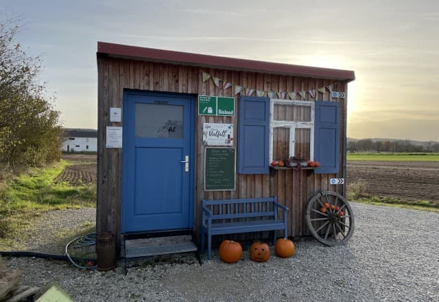 Biolandhof Mohl in Abtsdorf, Frensdorf Automat, SB-Hofladen oder Verkaufsstand von Biolandhof Mohl in Abtsdorf, Frensdorf