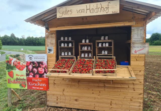 Hofladen Galster in Seidmar, Leutenbach Automat, SB-Hofladen oder Verkaufsstand von Hofladen Galster in Seidmar, Leutenbach