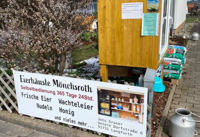 Eierhäusle Mönchsroth in Mönchsroth Automat, SB-Hofladen oder Verkaufsstand von Eierhäusle Mönchsroth in Mönchsroth