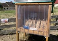 Automat oder Verkaufsstand von Kartoffeln Familie Bößenecker